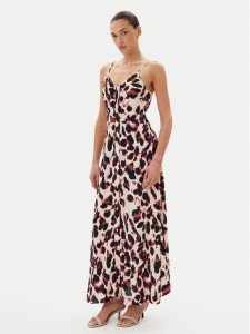 YAS Sukienka letnia Savanna 26035342 Beżowy Regular Fit