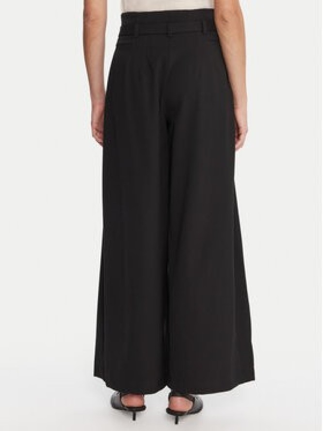 Marella Spodnie palazzo Bondeno 2523136011 Czarny Relaxed Fit