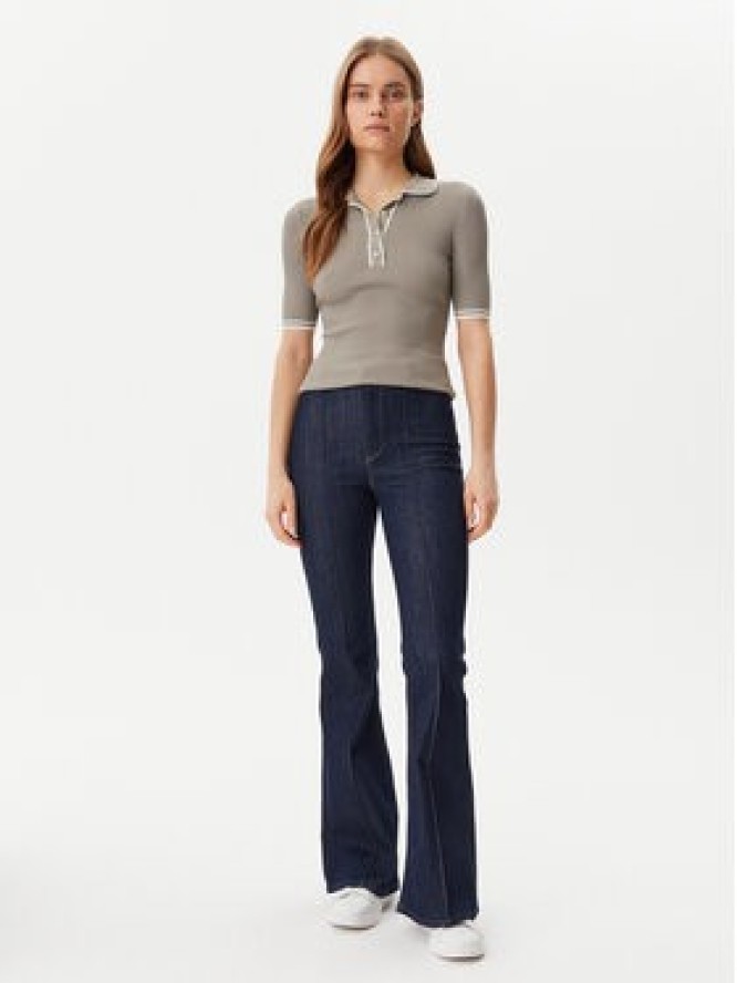 Guess Sweter W5GR37 Z3L10 Zielony Regular Fit