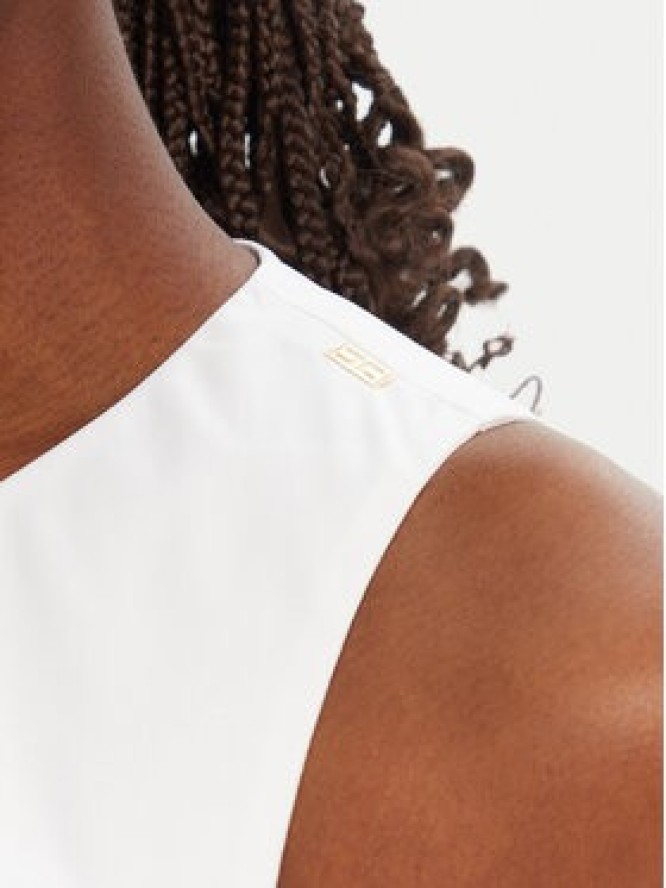 Elisabetta Franchi Sukienka koktajlowa ABT5252E2 100 Biały Regular Fit