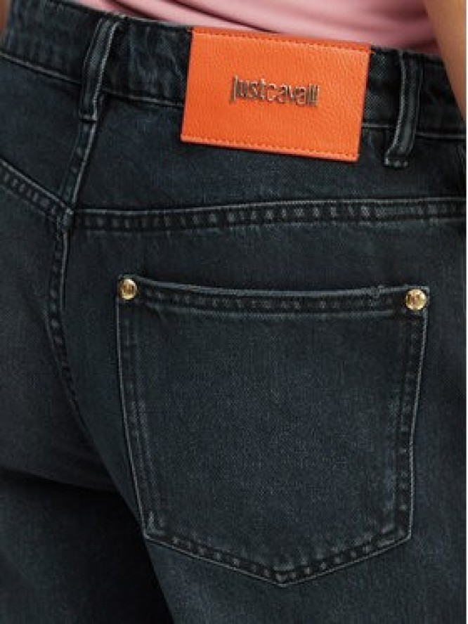 Just Cavalli Jeansy 80PAB5T2 CDWCH Granatowy Straight Fit