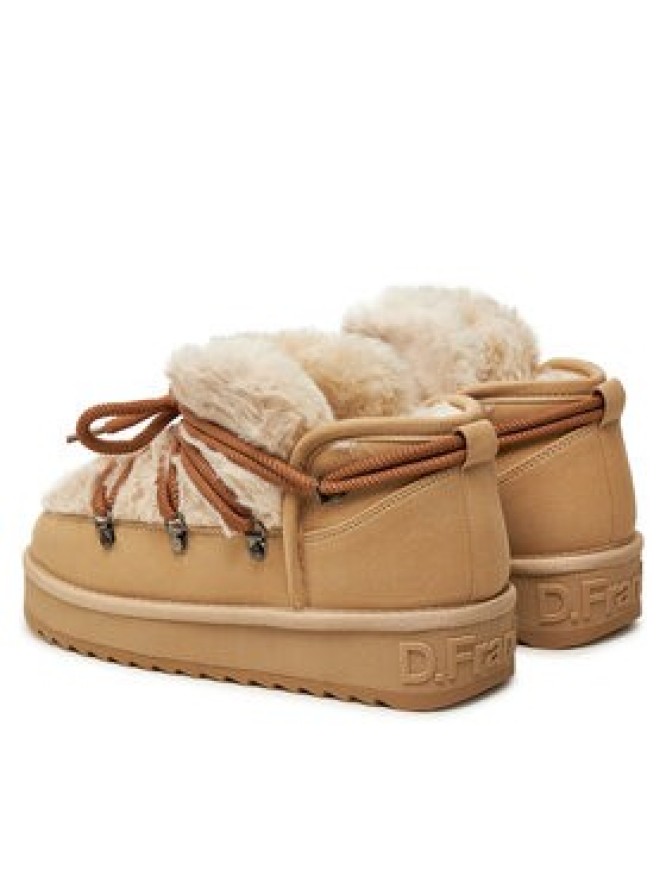 D.Franklin Śniegowce Nordic TRK Fur Low Bomb DFSH370011 Beżowy