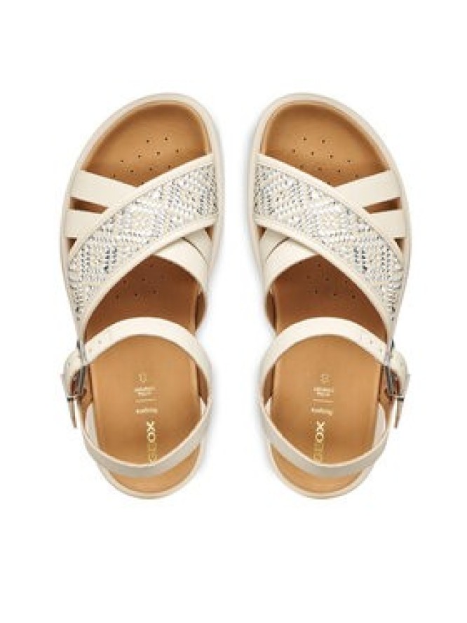 Geox Sandały D Xand 2S D65PAB 09B11 C1122 Écru