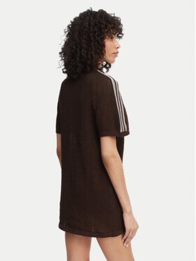 adidas Sukienka dzianinowa Knitted Crochet KE0203 Brązowy Loose Fit