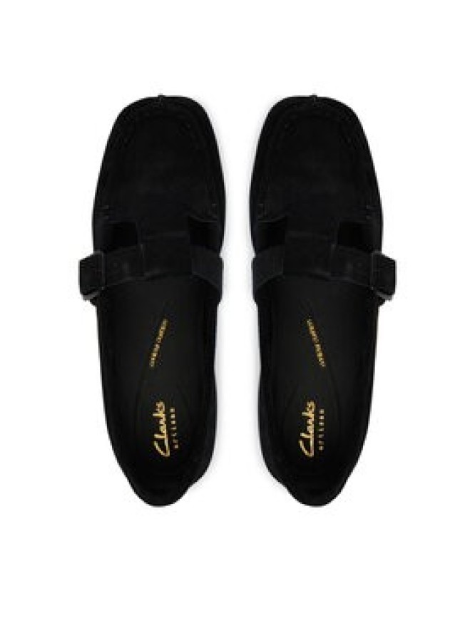 Clarks Mokasyny Freckle Tbar 26185903 Czarny