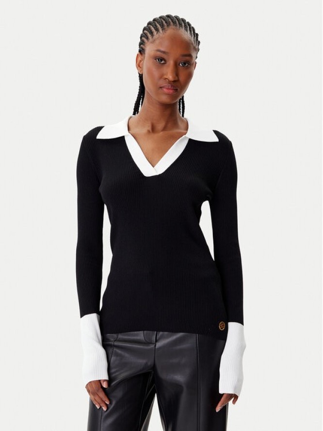 KARL LAGERFELD Sweter A4W18043 Czarny Slim Fit