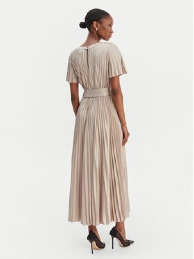 Joseph Ribkoff Sukienka koktajlowa 261752 Beżowy Regular Fit