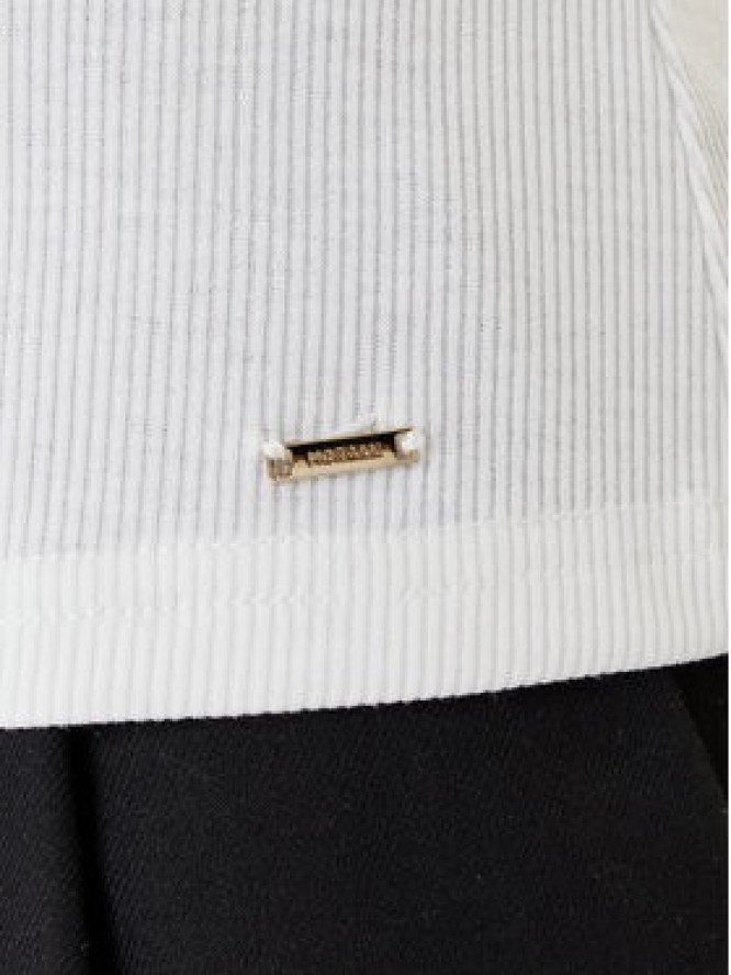 Morgan Bluzka 252-DELINE Biały Slim Fit
