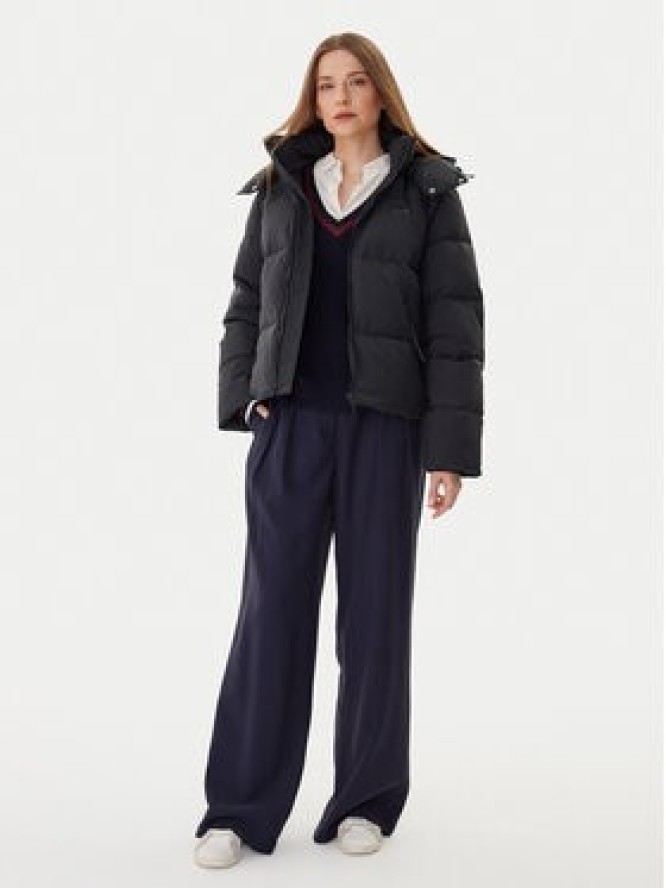 Lacoste Kurtka puchowa BF3262 Czarny Relaxed Fit