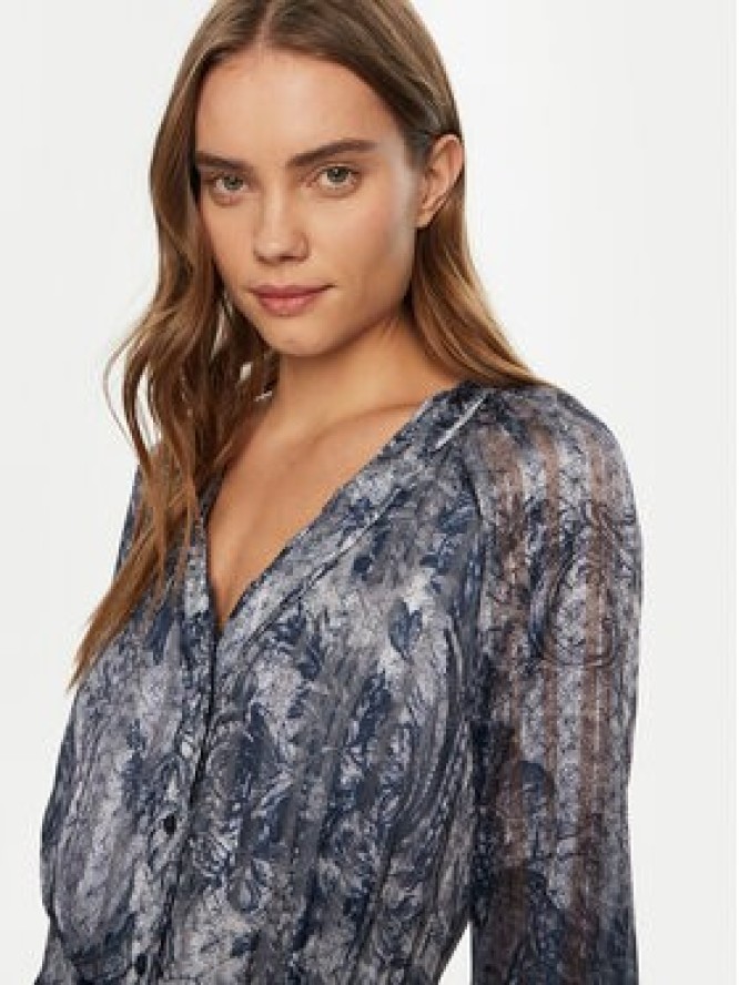 Guess Sukienka codzienna W5RK77 WGWV2 Granatowy Regular Fit