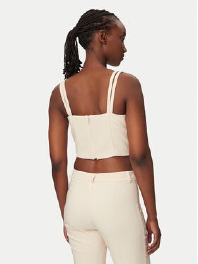 Rinascimento Top CFC0127891003 Beżowy Slim Fit