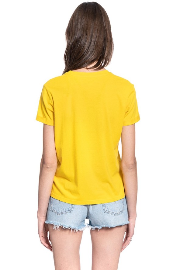 T-SHIRT DAMSKI LEE SS GLOBAL TEE LEMON ZEST L44BEPMM 112109799