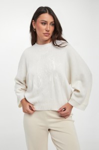 Sweter damski z jedwabiem i kaszmirem PESERICO