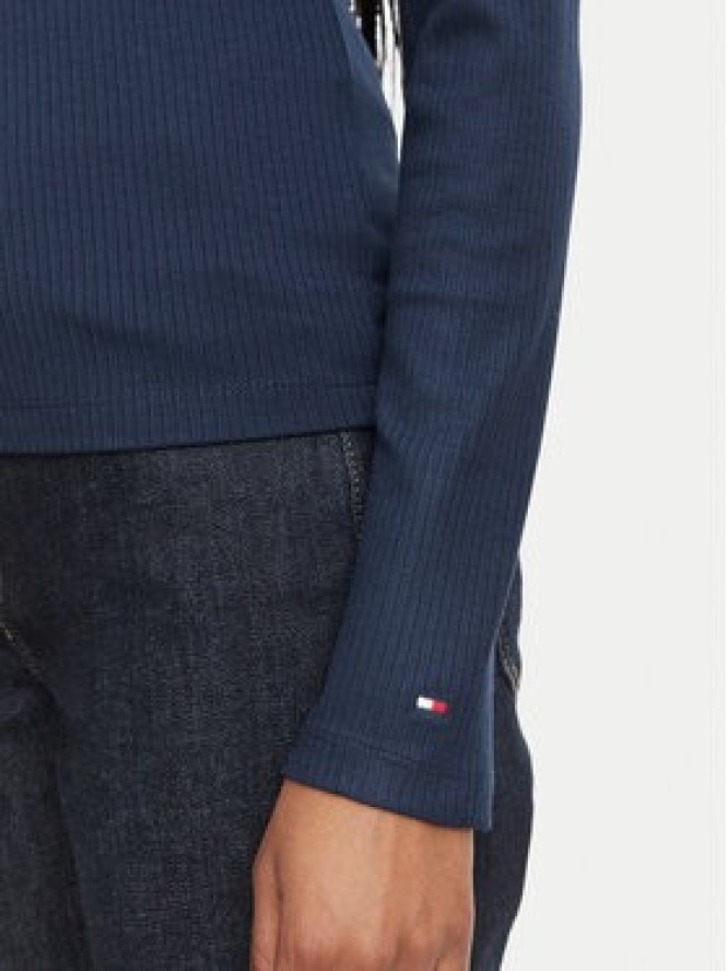 Tommy Hilfiger Polo WW0WW51731 Granatowy Slim Fit