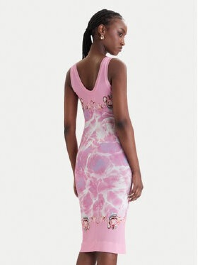 Versace Jeans Couture Sukienka codzienna 80HAO9P6 JS545 Różowy Slim Fit