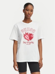 Guess T-Shirt V6GI14 K2981 Biały Relaxed Fit