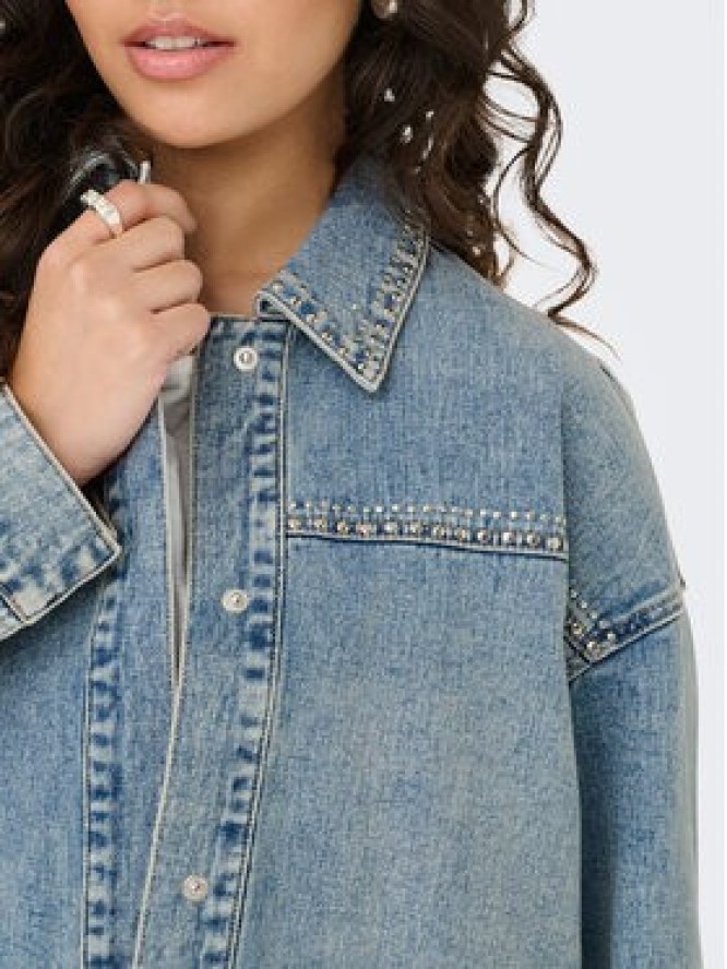 JDY Kurtka jeansowa Aspen 15351405 Niebieski Regular Fit