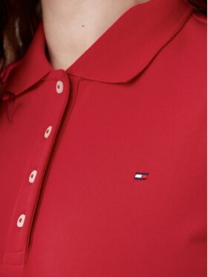 Tommy Hilfiger Polo 1985 WW0WW43224 Czerwony Regular Fit