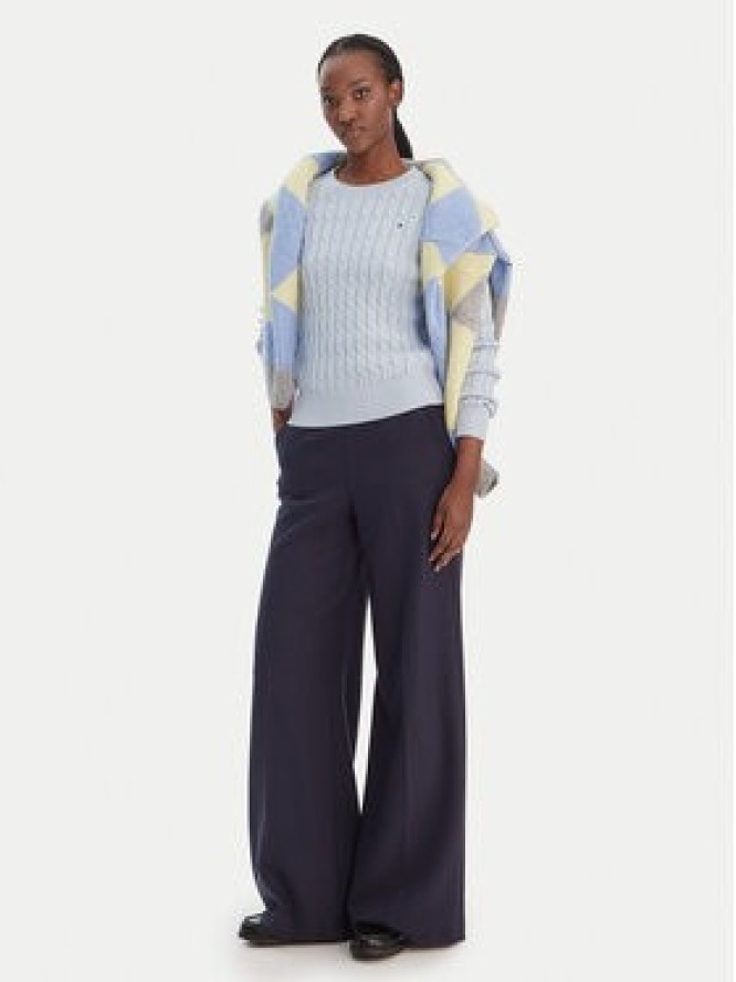 Tommy Hilfiger Sweter WW0WW47644 Błękitny Regular Fit