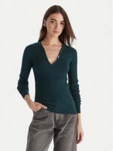 Patrizia Pepe Sweter 2K0331/K7S0-G619 Zielony Regular Fit