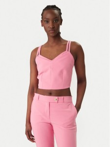 Rinascimento Top CFC0127891003 Różowy Slim Fit