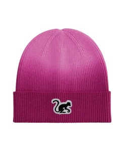 Czapka beanie – haftowane logo / gradient / rozmiar uniwersalny (różowa)