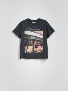 T-shirt z nadrukiem - jasnoszary