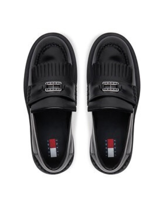 Tommy Jeans Loafersy Tjw Fringes Loafer EN0EN02790 Czarny