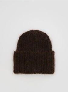 Czapka beanie - ciemnobrązowy