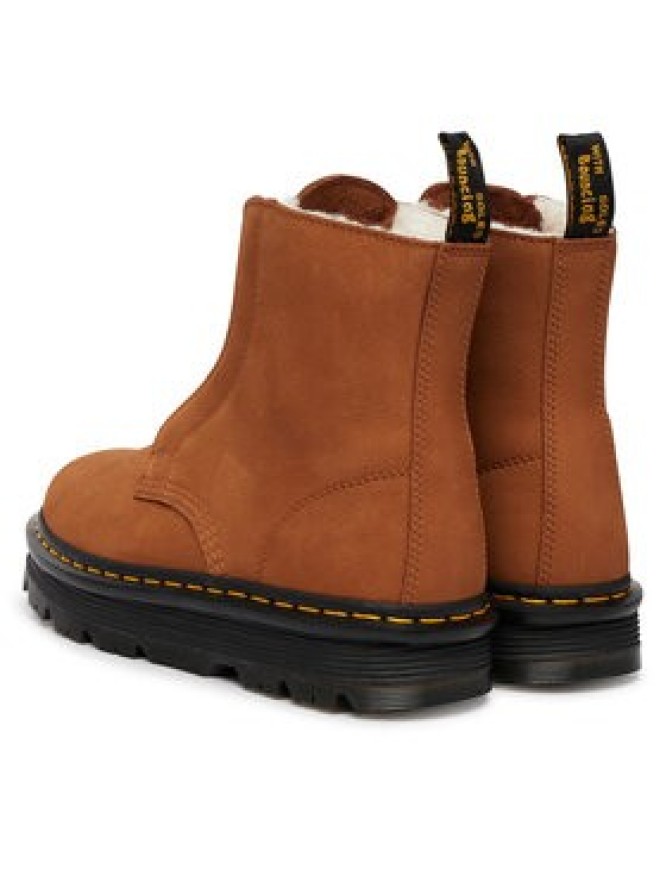 Dr. Martens Botki ZEBZAG LACELESS WARM LINED DM42019200 Brązowy