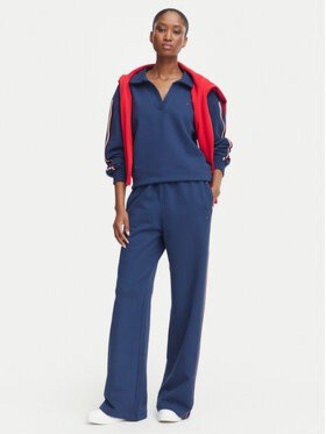 Tommy Hilfiger Spodnie dresowe UW0UW06628 Niebieski Wide Leg