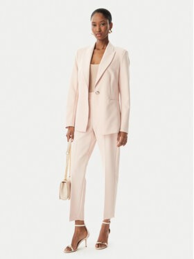 Maryley Marynarka MARYLEY-26EB187 Różowy jasny Regular Fit