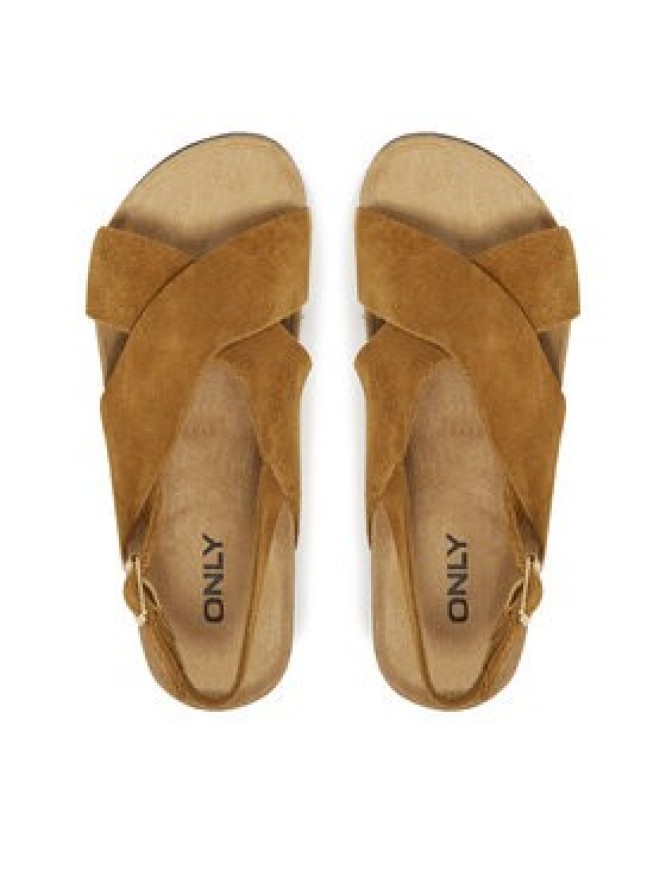 ONLY Shoes Sandały Onlava 15342054 Brązowy
