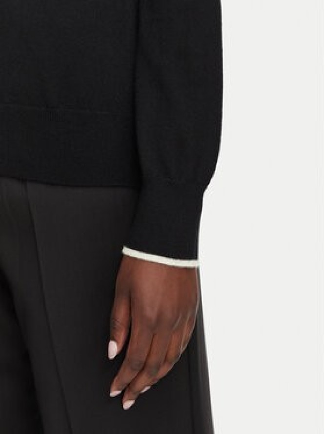 KARL LAGERFELD Sweter B3W18037 Czarny Regular Fit