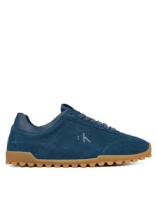 Calvin Klein Sneakersy Low Profile Run Mg Sue Db Laces HW0HW03150 Granatowy