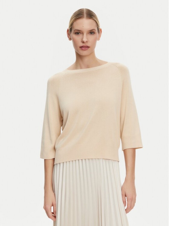 Kontatto Sweter 3M0505C Beżowy Regular Fit