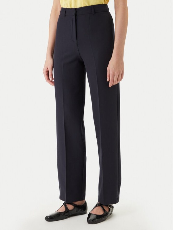 Morgan Spodnie materiałowe 242-POYA.F Granatowy Straight Fit
