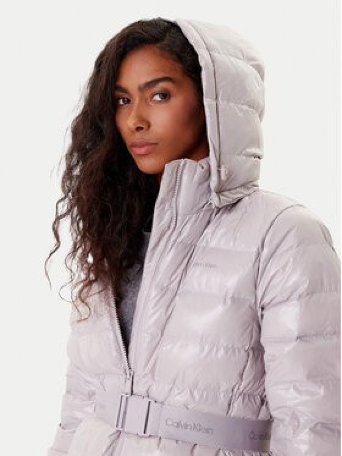 Calvin Klein Kurtka zimowa LV044D543G Szary Slim Fit