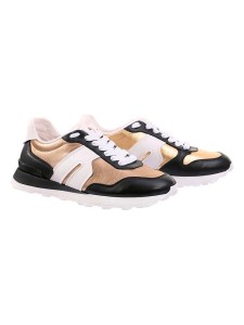 Högl Skórzane sneakersy "Tony" w kolorze złoto-czarnym rozmiar: 40