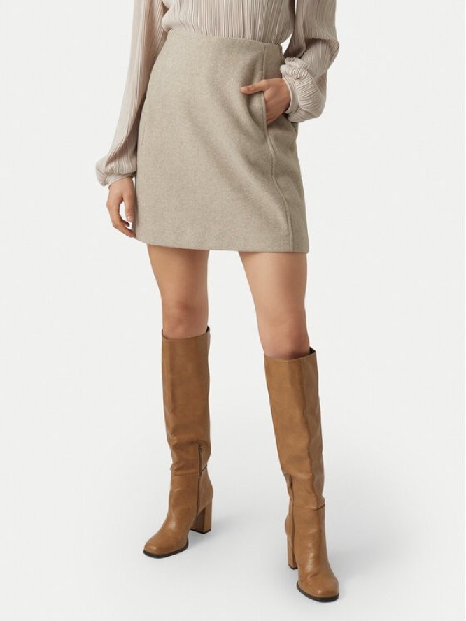 Vero Moda Spódnica ołówkowa Fortuneallison 10253954 Beżowy Slim Fit
