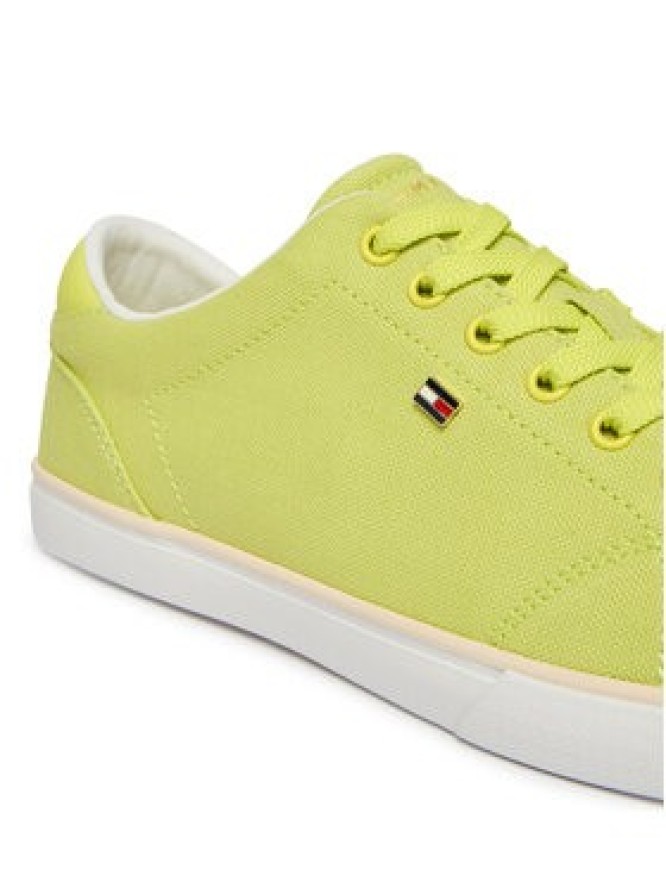 Tommy Hilfiger Tenisówki Th Low Profile Vulc Canvas FW0FW09102 Żółty