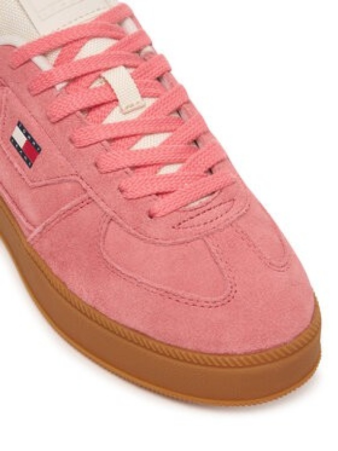 Tommy Jeans Sneakersy The Greenwich Edge Max Suede EN0EN02989 Różowy