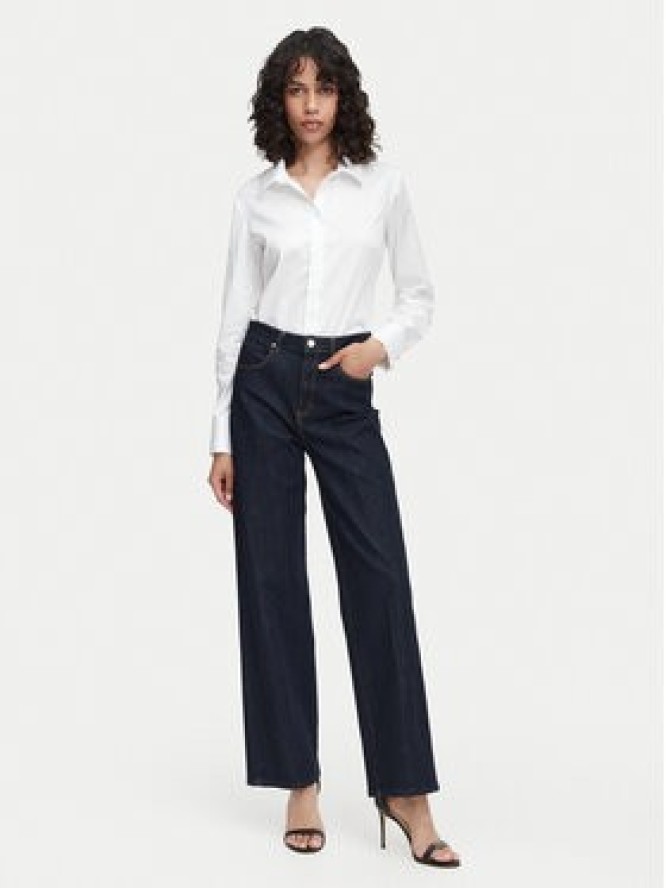 Guess Koszula W6YH10 W2752 Biały Slim Fit