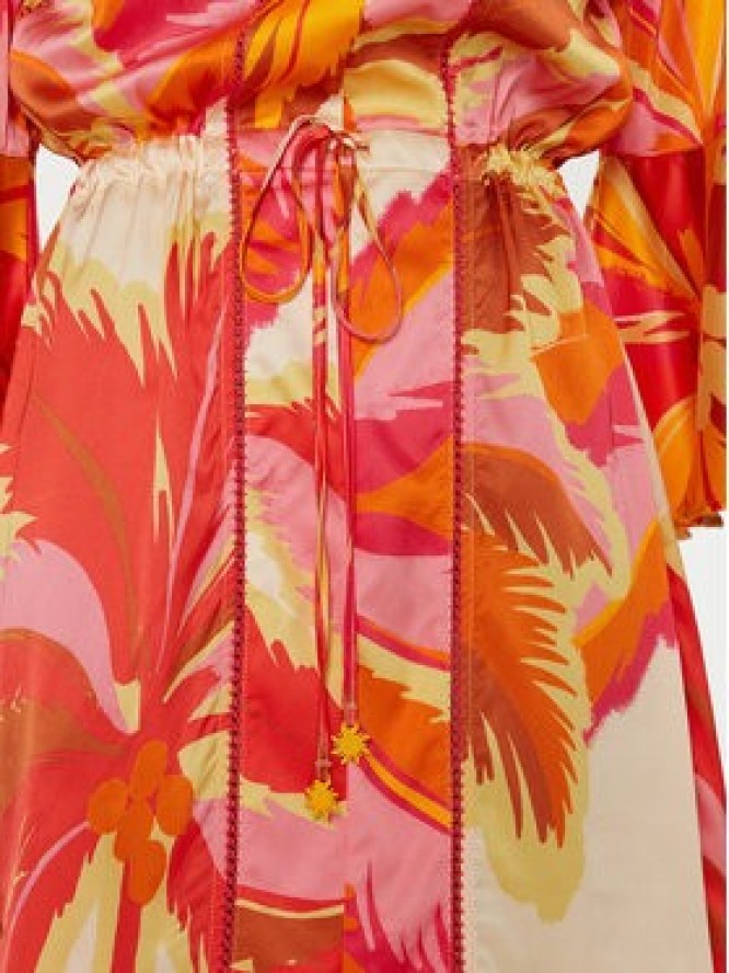 Maaji Sukienka letnia Jungle Palm PT2472CPO007 Pomarańczowy Regular Fit