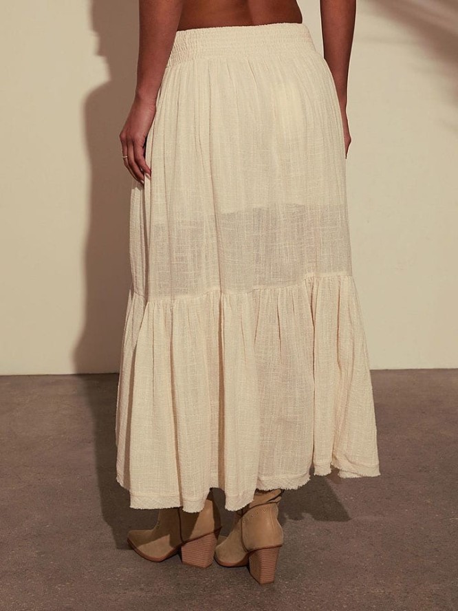 Milan Kiss Spódnica w kolorze kremowym rozmiar: L