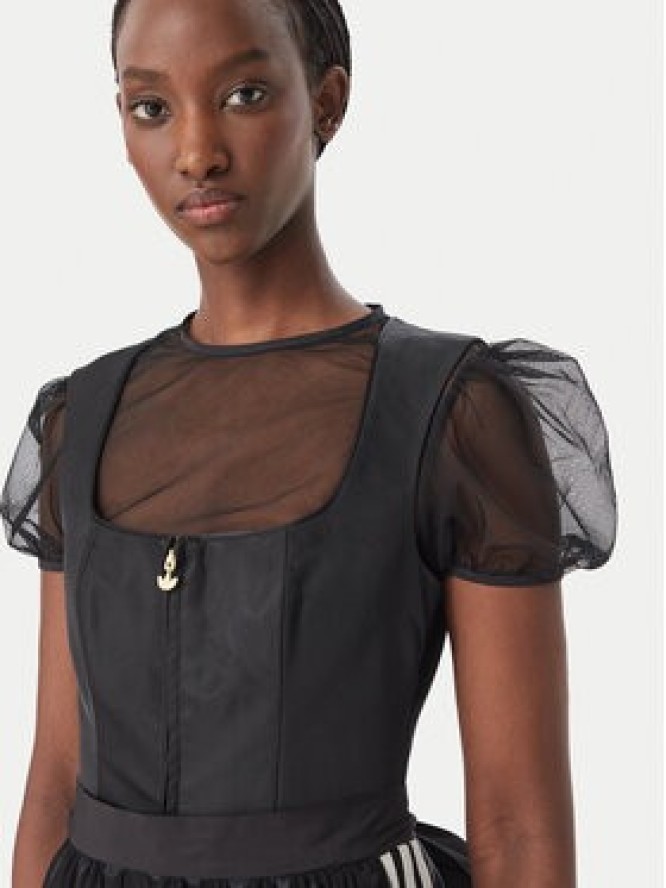 adidas Sukienka codzienna Dirndl Dress LG2246 Czarny Regular Fit
