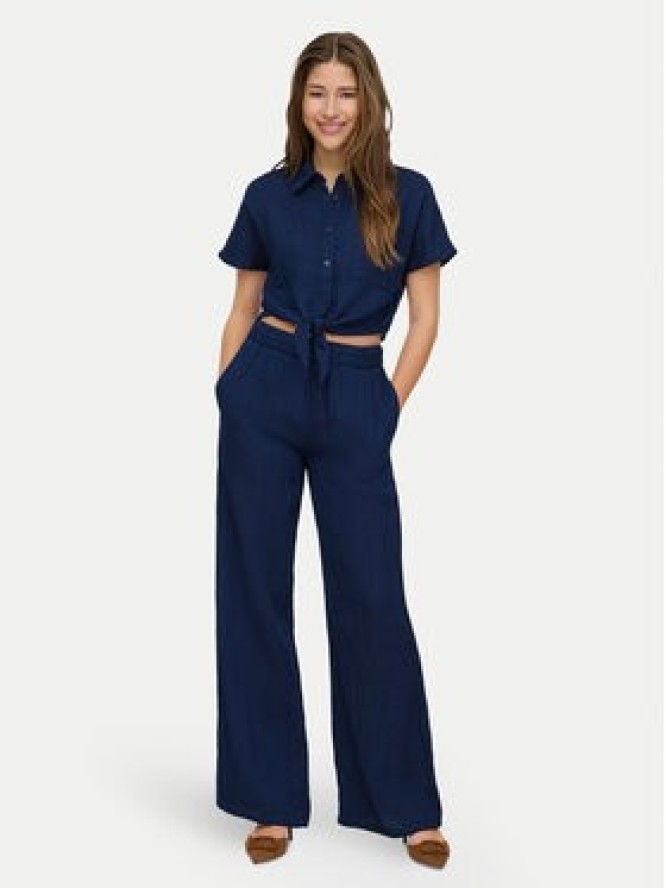 ONLY Koszula Leoni 15367290 Granatowy Regular Fit