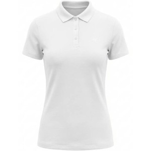 Koszulka polo damska 4F slim, bawełna z elastanem