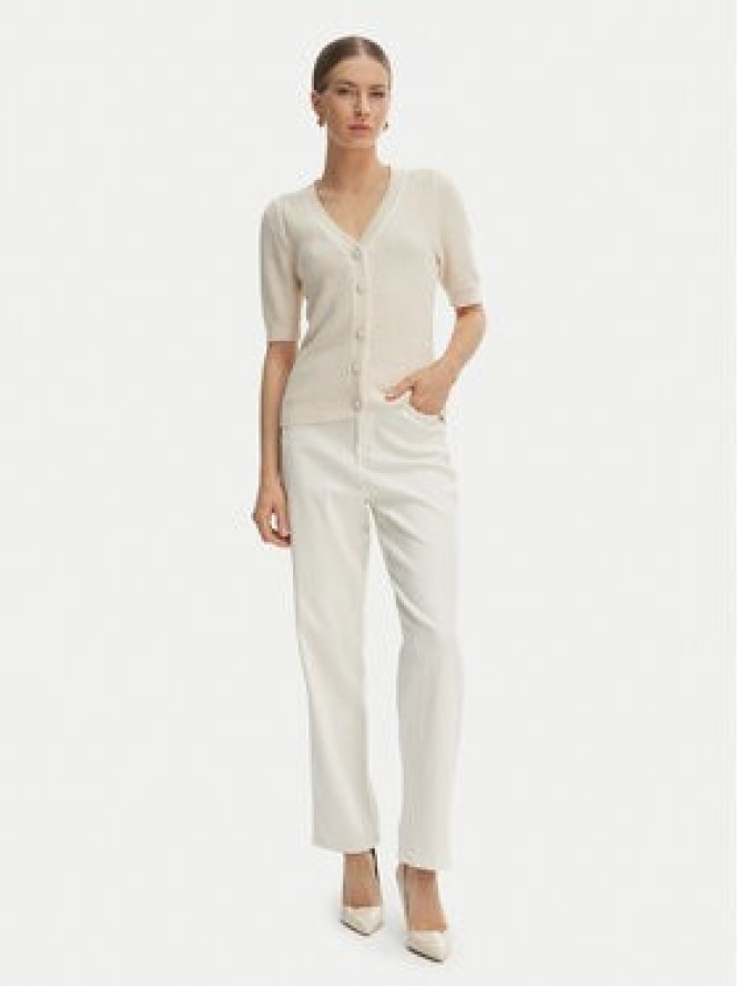 Morgan Kardigan 261-MYRTILE Beżowy Slim Fit