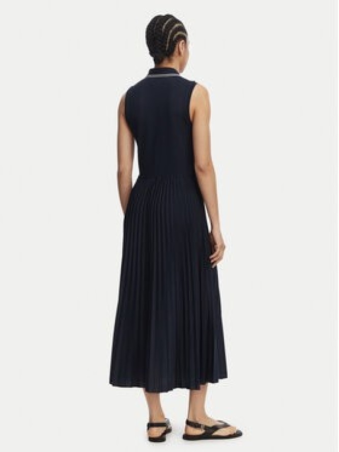 Tommy Hilfiger Sukienka codzienna 1985 Pleated WW0WW49621 Granatowy Regular Fit